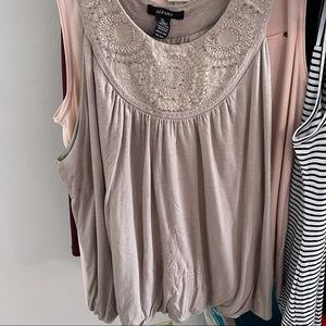 Gray beaded tank top